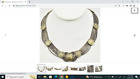 Vintage Sterling Silver & Gold plate TURKEY 10 Strand Wide ladies coin Necklace
