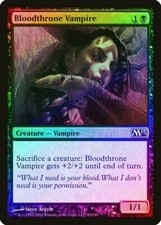 Bloodthrone Vampire FOIL Magic 2013 / M13 HEAVILY PLD Black Common CARD ABUGames