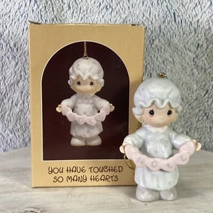 1987 Precious Moments You Have Touched So Many Hearts Noel Ornament #112356 W47 - Bild 1 von 8