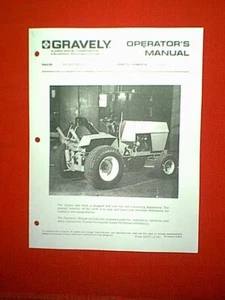 GRAVELY 9000 SERIES TRACTORS 3 POINT HITCH ATTACHMENT OWNER'S WITH PARTS MANUAL - Imagen 1 de 1