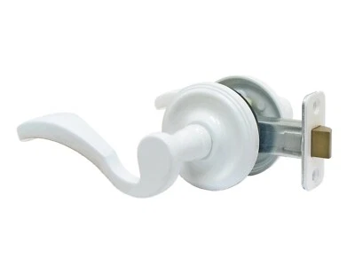 ** Liquidación ** Juego de palancas de puerta de paso FPL Burdeos blanco - mano izquierda Foto 1 de 3