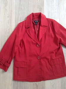 ladies Size 14 red jacket by My size EXCELLENT CONDITION - Picture 1 of 8
