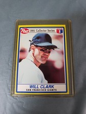 1991 Post Collector Series Will Clark San Francisco Giants #3  Mint Condition.