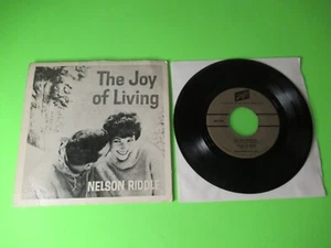 SCHLITZ BEER / THE JOY OF LIVING / NELSON RIDDLE 7" 45 PICTURE SLEEVE PIC AD - Picture 1 of 3