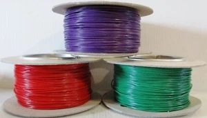 Model Railway Layout/Point Motor Wire 3 x 100m Rolls TripleDealG 7/0.2mm 1.4A - Picture 1 of 10