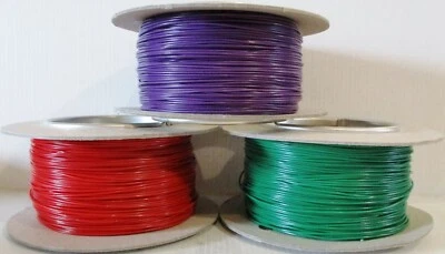 Model Railway Layout/Point Motor Wire 3 x 100m Rolls TripleDealG 7/0.2mm 1.4A - Image 1 of 4