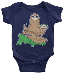Traje infantil de tortuga perezosa regalo divertido animal humor - Imagen 1 de 7