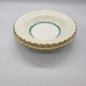 Vintage Minton Lady Rodney Set Of 4 Soup Bowls Cream with Green - Picture 1 of 3