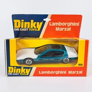 Vintage Dinky 189 Lamborghini Marzal Concept Car blue Boxed - Picture 1 of 6