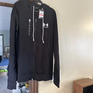 Sudadera con Capucha Under Armour Rival Terry Para Hombre, Cremallera Completa Frontal 2XL - Imagen 1 de 8