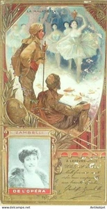 Chromo Lefevre Utile LU Zambelli "La Maladetta" Autographe 1896 - Picture 1 of 2