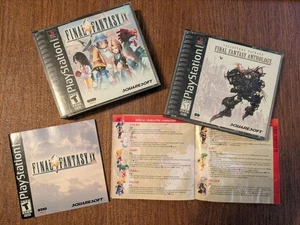 🔥 Final Fantasy IX 9 + Anthology (Sony PlayStation 1) CIB Black Label Tested!🔥 - Picture 1 of 10