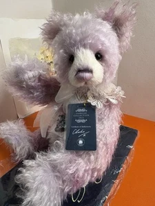 Charlie Bears Cicely Mohair/Alpaca Pink White Limited Edition New Isabelle Bag - Picture 1 of 24