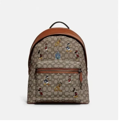 Mochila Charter COACH C8490 en Jacquard Textil Signature Mickey Mouse Foto 1 de 3