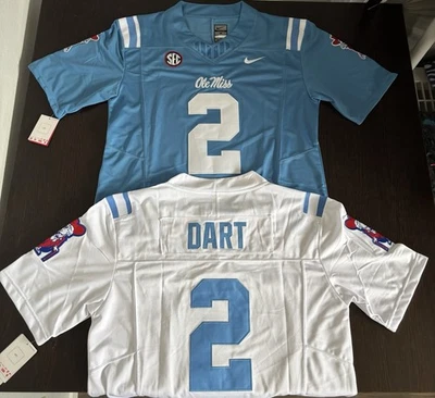 ¡Jersey Jaxson Dart Ol Miss Rebels! ¡Envío rápido! Foto 1 de 4