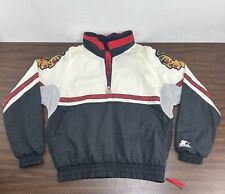 Vintage 90s Chicago Blackhawks Starter Lined Windbreaker Jacket Vtg Rare NHL 