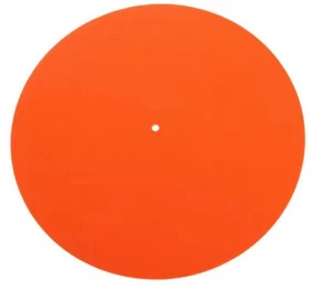 2 x Turntable - Record Player Felt Mats  - Each Mat is 2mm Thick - Orange - NEW  - Picture 1 of 1