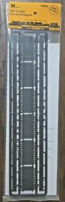 Central Valley Model Works ~ N Scale ~ 150' Bridge Tie and Stringer Parts ~ 1812 - Image 1 of 2