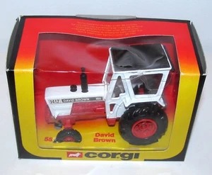 Corgi 1/32 55 David Brown 1412 Tractor in White Mint in Original Box DB - Picture 1 of 5