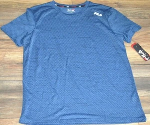 Fila Sport Trudry Cool Factor Core Spacedye Tee Electric Cobalt Wicking T-Shirt - Picture 1 of 3