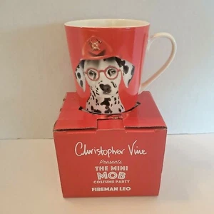 Tazza da tè caffè cane pompiere Christopher Vine dalmata made in Australia NUOVA - Foto 1 di 9