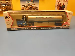 MODEL POWER MEDICAL WASTE COMPANY TRACTOR AND TANKER TRAILER "NIB" - Picture 1 of 2