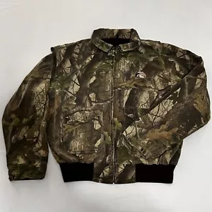 Vintage Redhead Bass Pro Shop Realtree Hardwoods Camo Double Zip Jacket XL - Picture 1 of 10