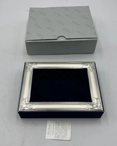 Rettangolo Vuotatasche Velluto Medio E Argento Made In Italy 17x13 Cm De Santis - Foto 1 di 10
