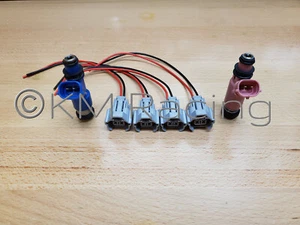 (4x) Conector inyector de combustible coletas de desconexión rápida para alimentación superior Subaru - Imagen 1 de 4