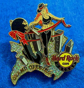 DALLAS OPENING STAFF 2009 3D RODEO COWGIRL CITYSCAPE Hard Rock Cafe PIN LE - Picture 1 of 1
