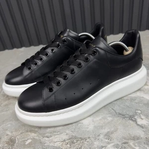Alexander McQUEEN Sneakers Black Leather 10 UK or 11 US or 44 EUR - Picture 1 of 24
