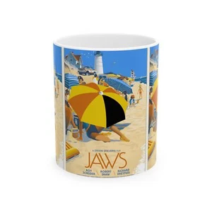 Póster de película Tiburón vintage retro rara taza de café - ventilador de película perfecto - Imagen 1 de 9