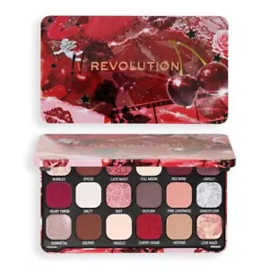 Revolution Forever Flawless Eyeshadow Palette Cherry Rebel Red - Picture 1 of 1