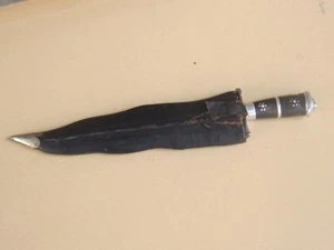ANTIQUE RARE UNUSUAL KHUKRI KNIFE DAGGER INDIA/INDONESIA - Picture 1 of 10