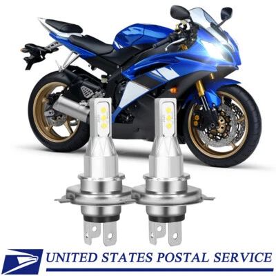 Para Yamaha YZF R6 1999-2002 2X 9003 H4 LED Faros Bombillas 55W Alta Potencia Blanco Foto 1 de 4