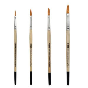 AS-10 Student Golden Synthetics Extended Filberts Brush Set 4 pcs - Picture 1 of 9