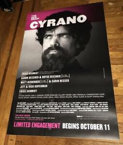 CYRANO Peter Dinklage OFF BROADWAY NY NYC  4FT subway POSTER 2019 THE NEW GROUP