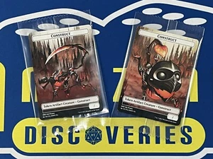 Magic Korean (KR) Promo Construct Token Set (2) Brothers War (BRO) MTG US Seller - Picture 1 of 2