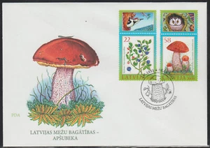LATVIA FDC 2008, PLANTS of LATVIA, NATURE, Berries, Mushrooms - Picture 1 of 1