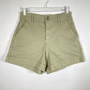 Jeanswest Womens Light Green Relaxed Stretch Hot Shorts Pants Size 10 VGC SSi46 - Picture 1 of 5