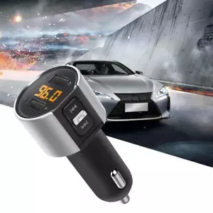 Car Bluetooth-Compatible FM Transmitter Wireless Hands-free Adapter Charger M9O8 - Picture 1 of 9