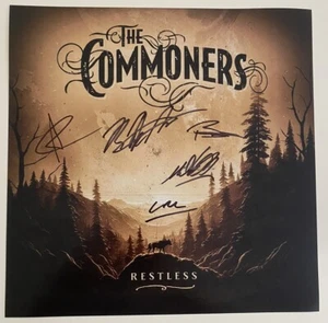 The Commoners **HAND SIGNED** 12x12 Photo - AUTOGRAPHED - Restless - Picture 1 of 1
