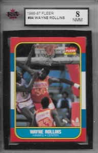 Tree Rollins 1986-87 Fleer Basketball #94 KSA 8 casi nuevo Atlanta Hawks - Imagen 1 de 2