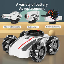 3 in 1 water bomb launch remote control tank car children's electric toy gifts