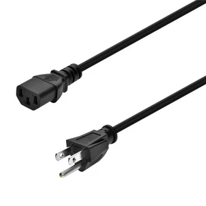Computer Power Cord, 6 ft  IEC 60320 C13 to Edison 5-15P (6 pack) - Picture 1 of 2