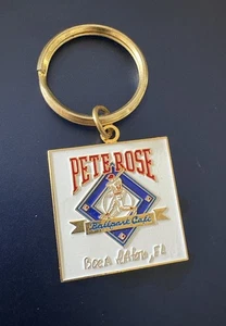 Pete Rose Ballpark Cafe Brass Key Chain Rare - Picture 1 of 2