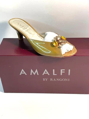 Amalfi By Rangoni Jeweld Taupe Sandals / Slides Women's Size 7.5N New in box - Image 1 of 4