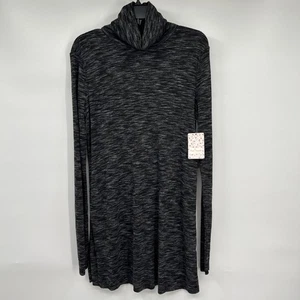 Neu mit Etikett Free People We The Free Tunika Oberteil Damen Gr. M Stonecold schwarz Schlitz hinten - Bild 1 von 10