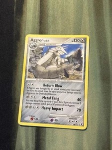 Pokemon Platinum Rising Rivals Raro Aggron 14/111 - MP - Foto 1 di 2