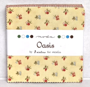 Rare Moda OASIS by 3 Sisters Charm Pack 5" Cotton Fabric (41 Squares) - New - Picture 1 of 3